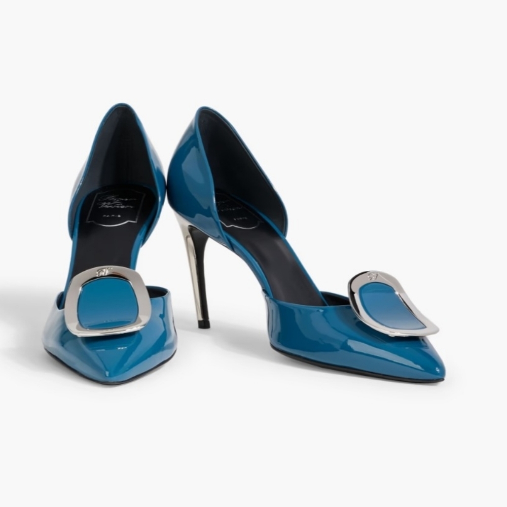 Roger Vivier Buckle-embellished Patent Leather Pumps